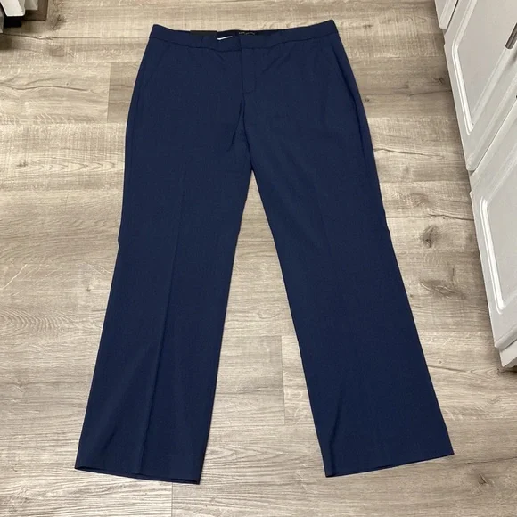 Banana Republic Logan Tailored Performance Navy Suit Pants - Picture 2 of 7